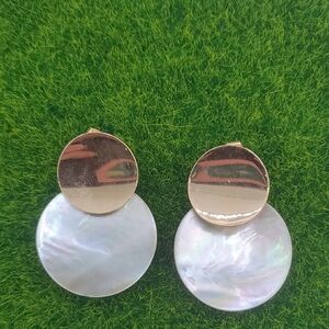 Moonlight Mother Of Pearl Earrings For Pierced Ears E1019